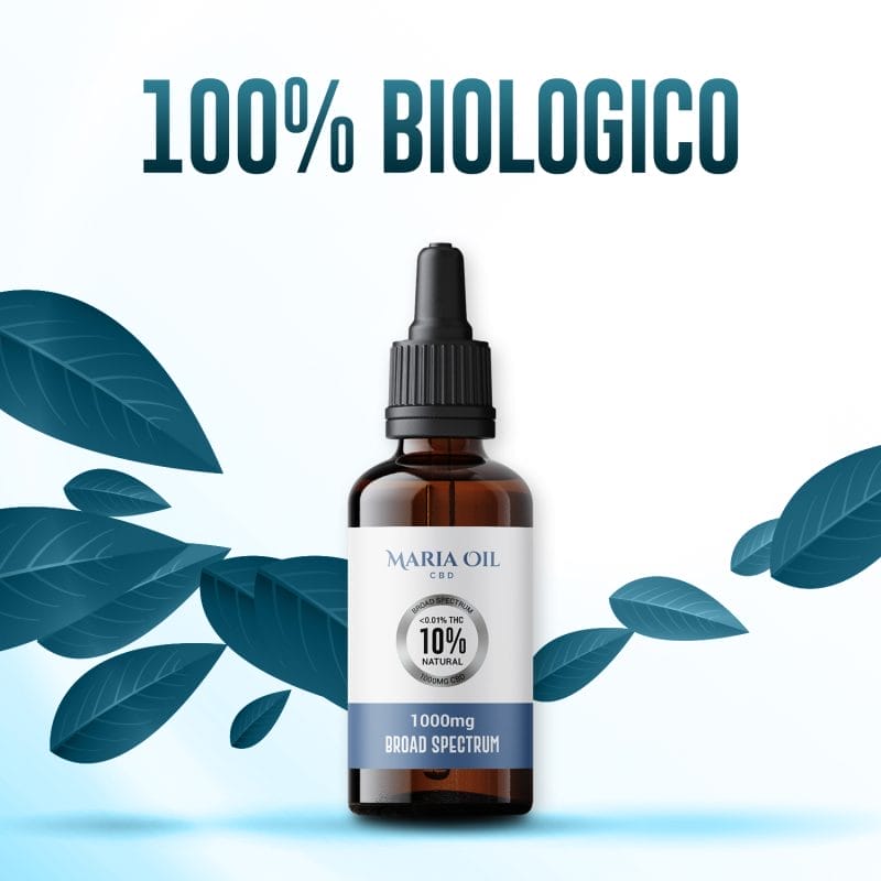 olio di CBD 10%  broad spectrum biologico